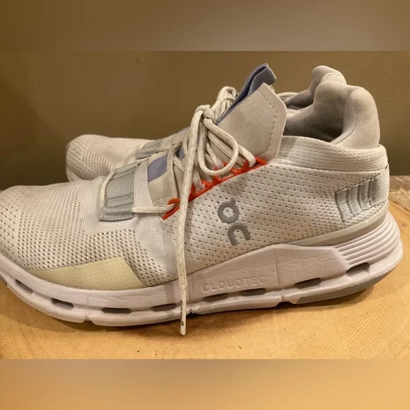 On Running Cloudnova Women's Running Shoes White / Glacier Sz-7.5 - Picture 2 of 13